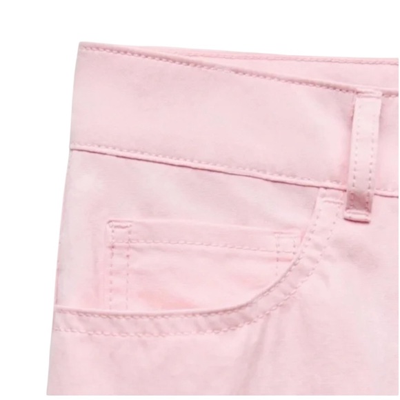 NWT Zara Light Pink Straight Leg High Waist Baggy Trousers Pants - M - Picture 16 of 16